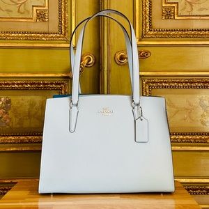 Coach Tatum leather large powder blue handbag purse NWT Women Lady purse